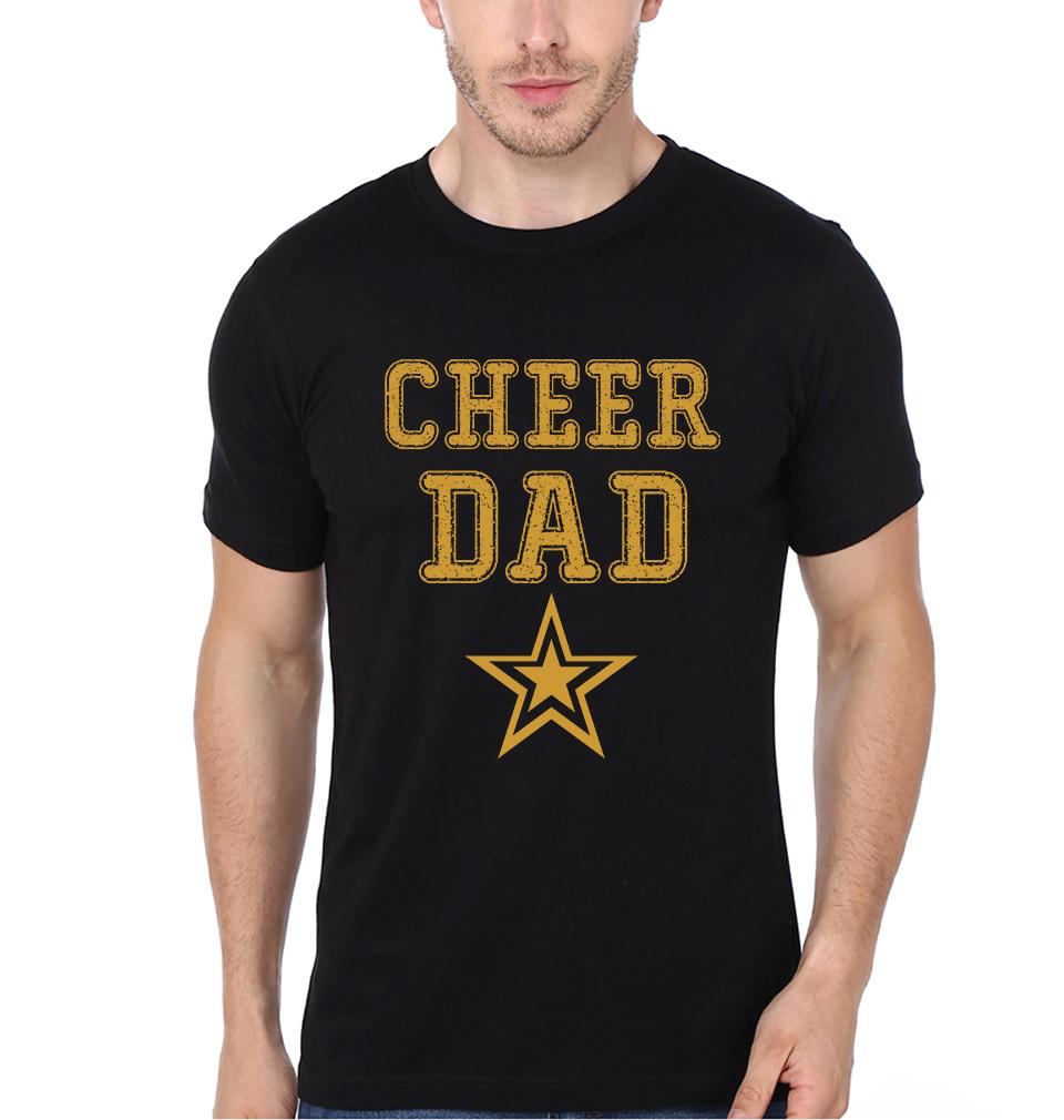 Cheer Dad Cheer Son Father and Son Matching T-Shirt- FunkyTeesClub