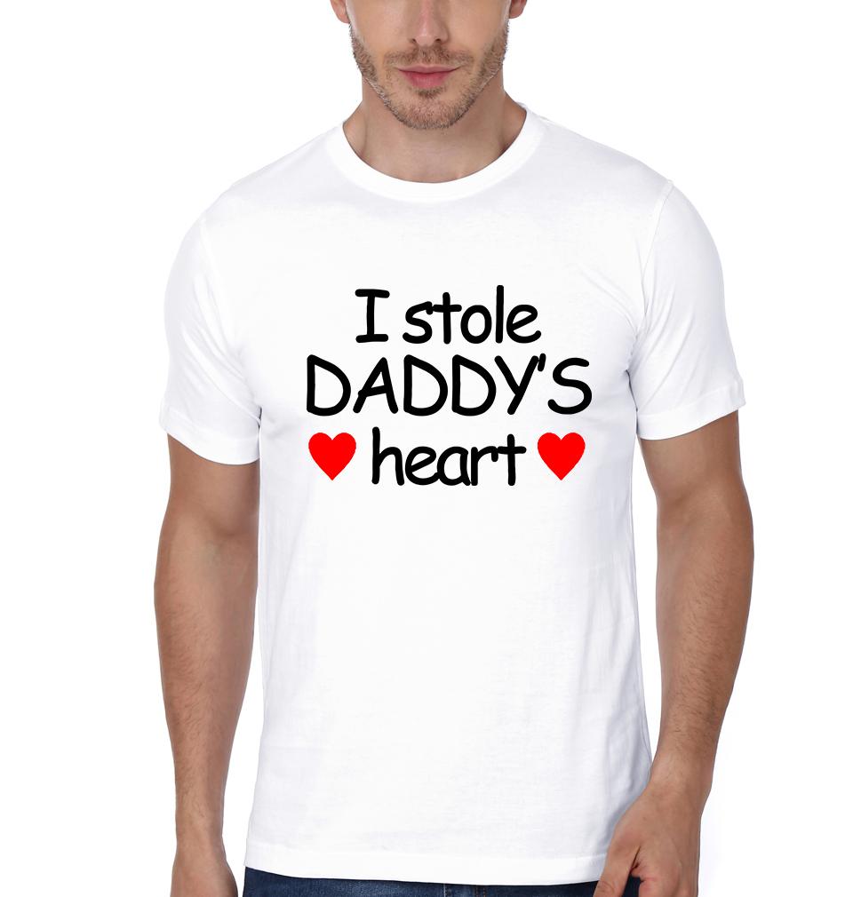 I Stole daddy's Heart Father and Son Matching T-Shirt- FunkyTeesClub