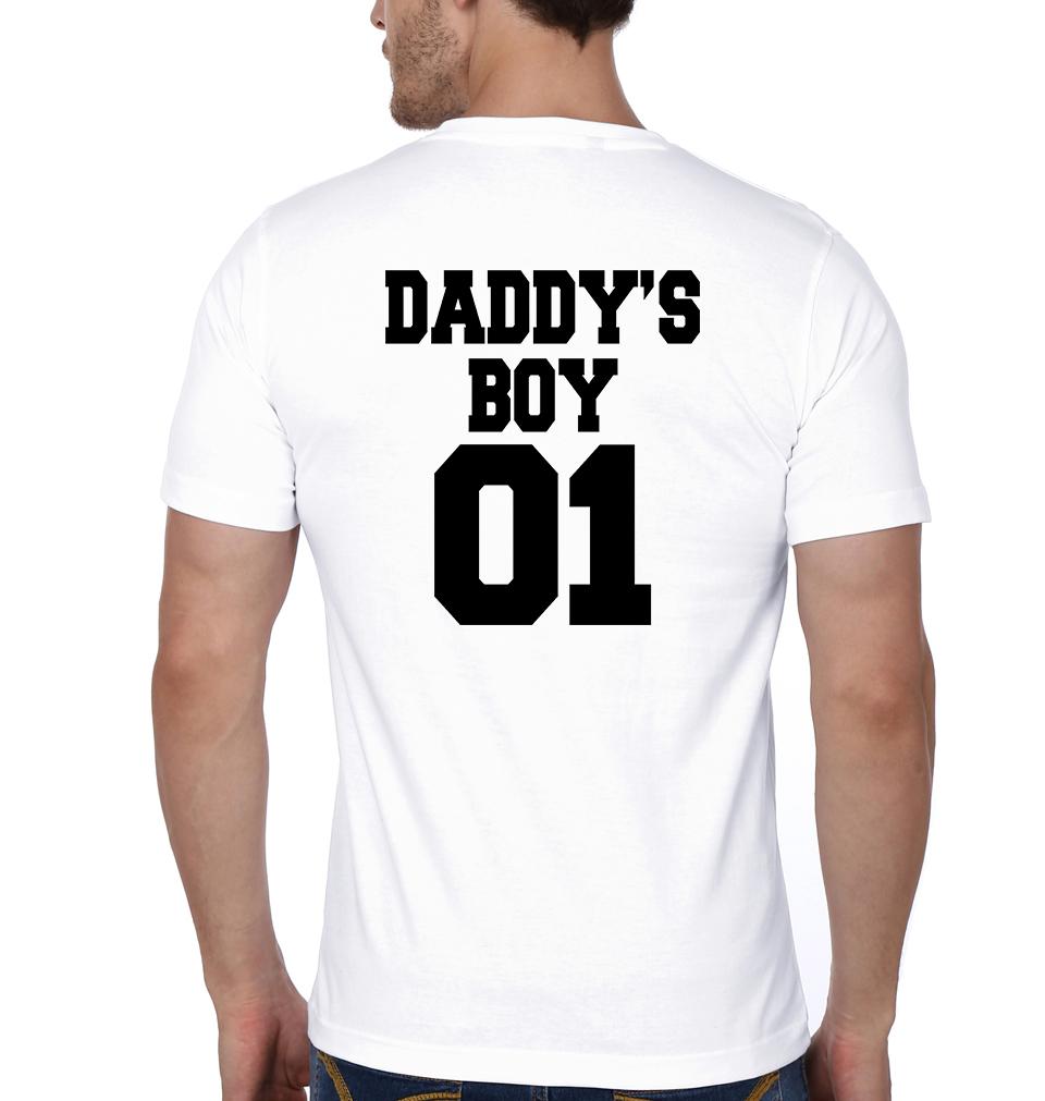 Daddy01 Daddy's boy01 Father and Son Matching T-Shirt- FunkyTeesClub