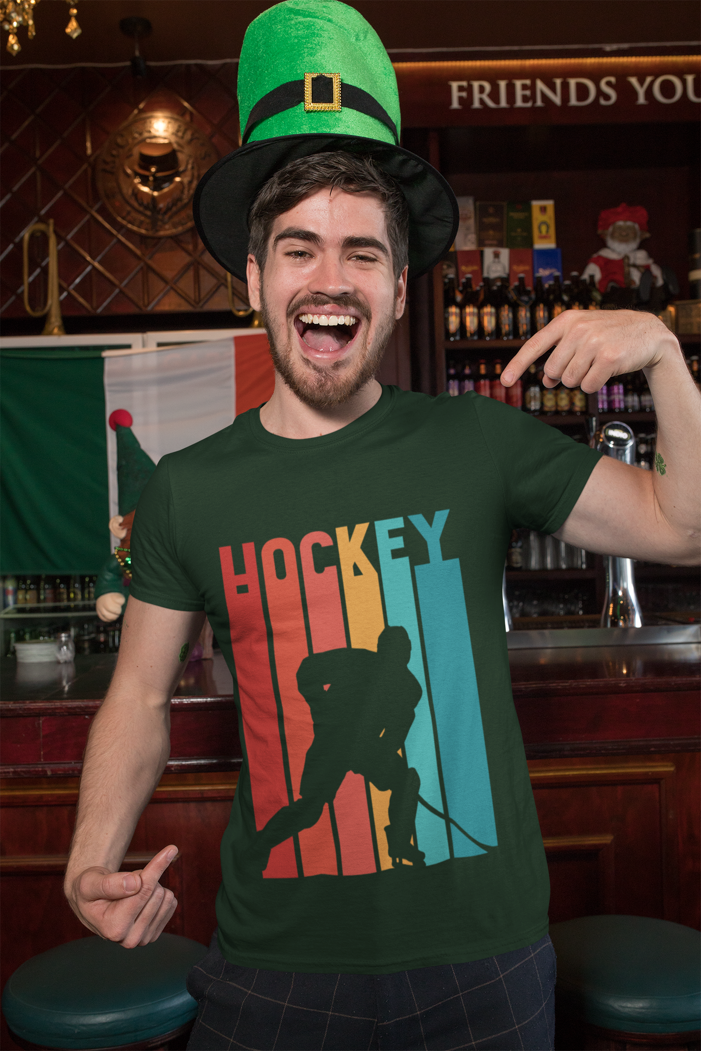 Hockey Mens Half Sleeves T-shirt- FunkyTeesClub