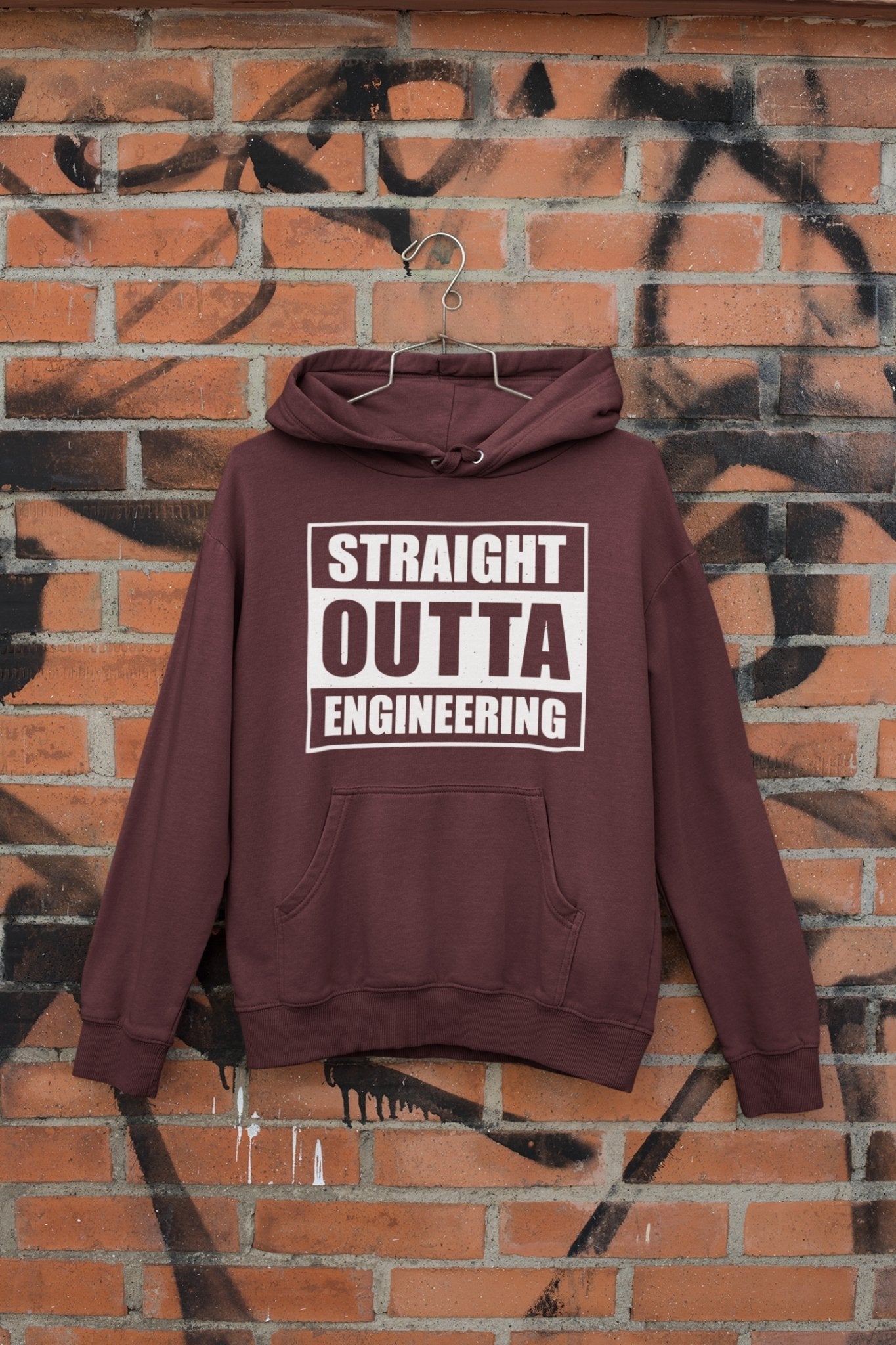 Straight Outta Engineering Men Hoodies-FunkyTeesClub - Funky Tees Club