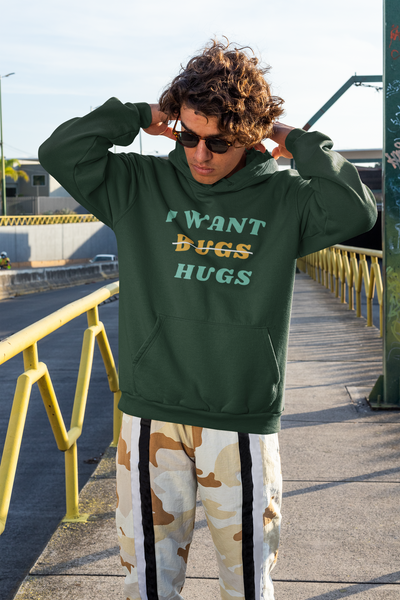 Give Me Hug Rather Than Bugs Geek Men Hoodies-FunkyTeesClub