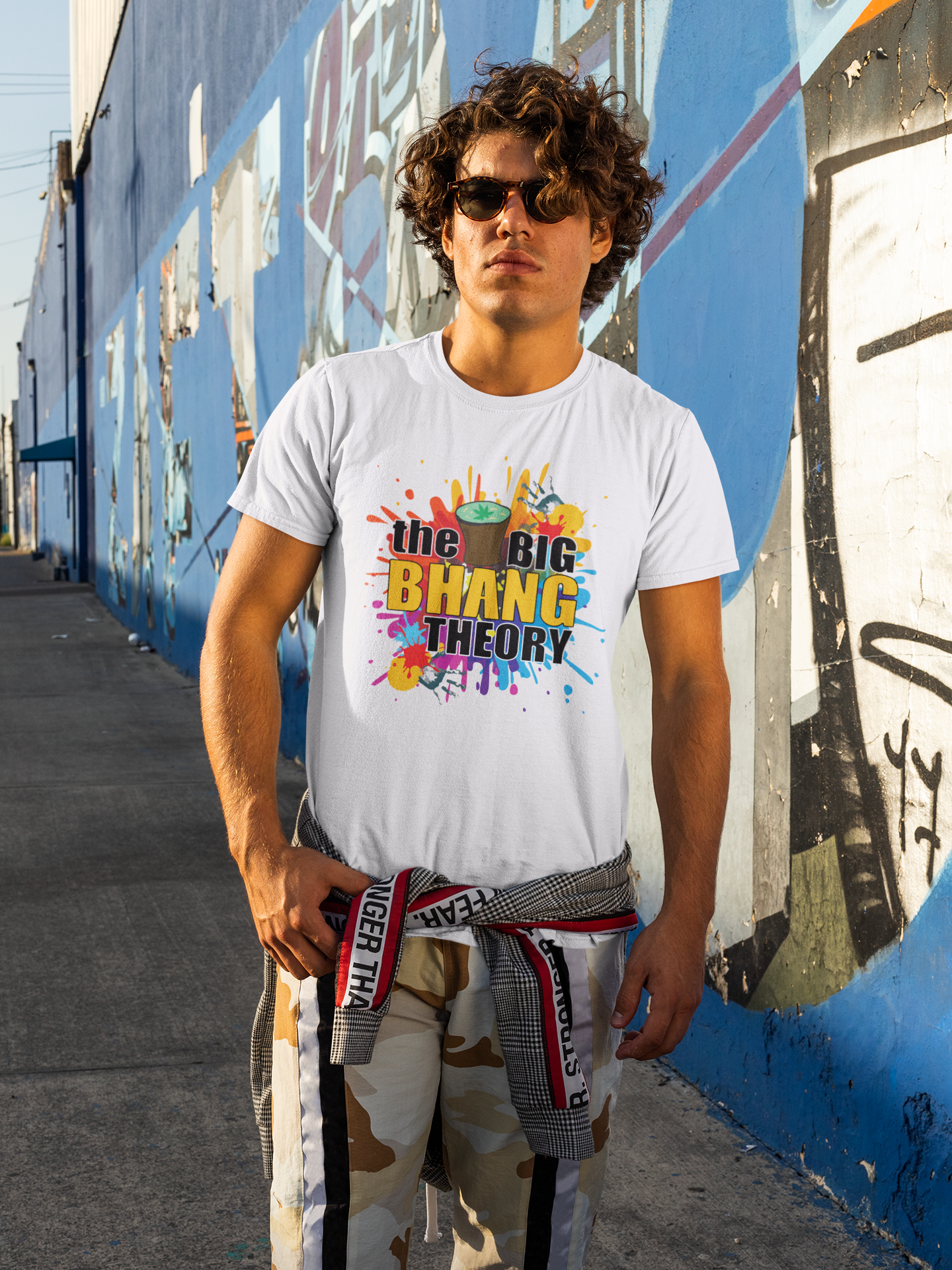 The Big Bhang Theory Holi Mens Half Sleeves T-shirt- FunkyTeesClub
