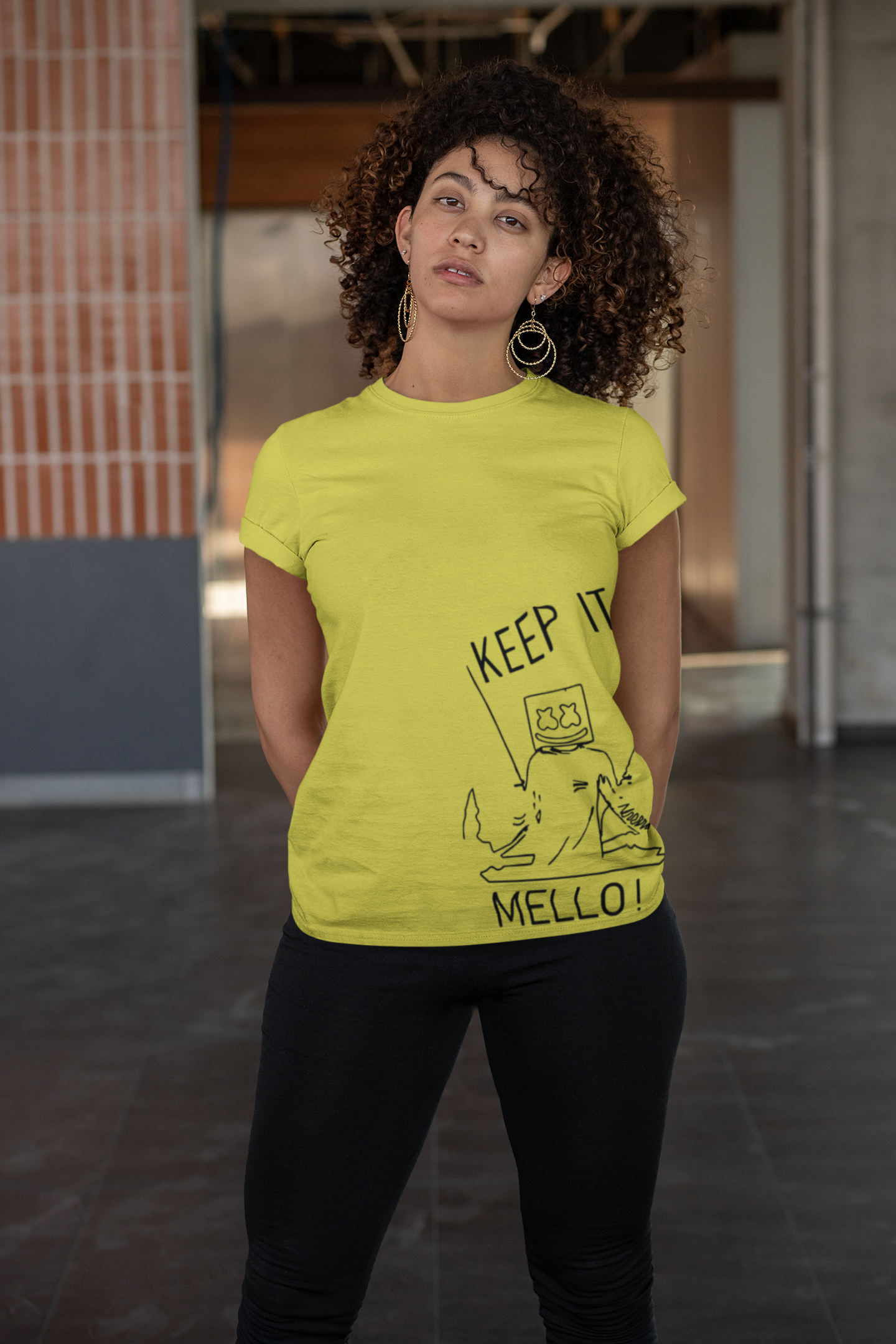 Mello Women Half Sleeves T-shirt- FunkyTeesClub