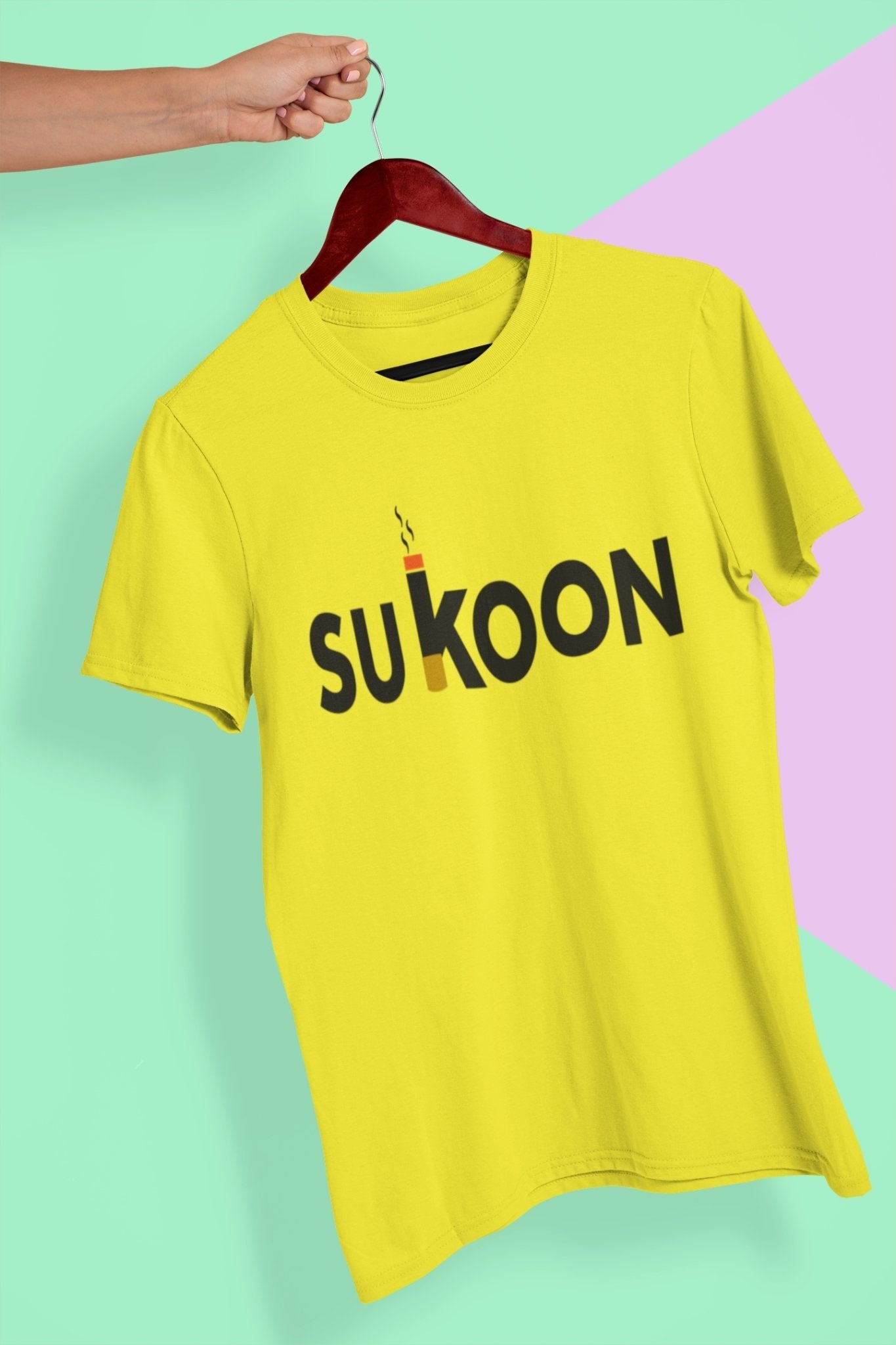 Sukoon Pub And Beer Mens Half Sleeves T-shirt- FunkyTeesClub - Funky Tees Club