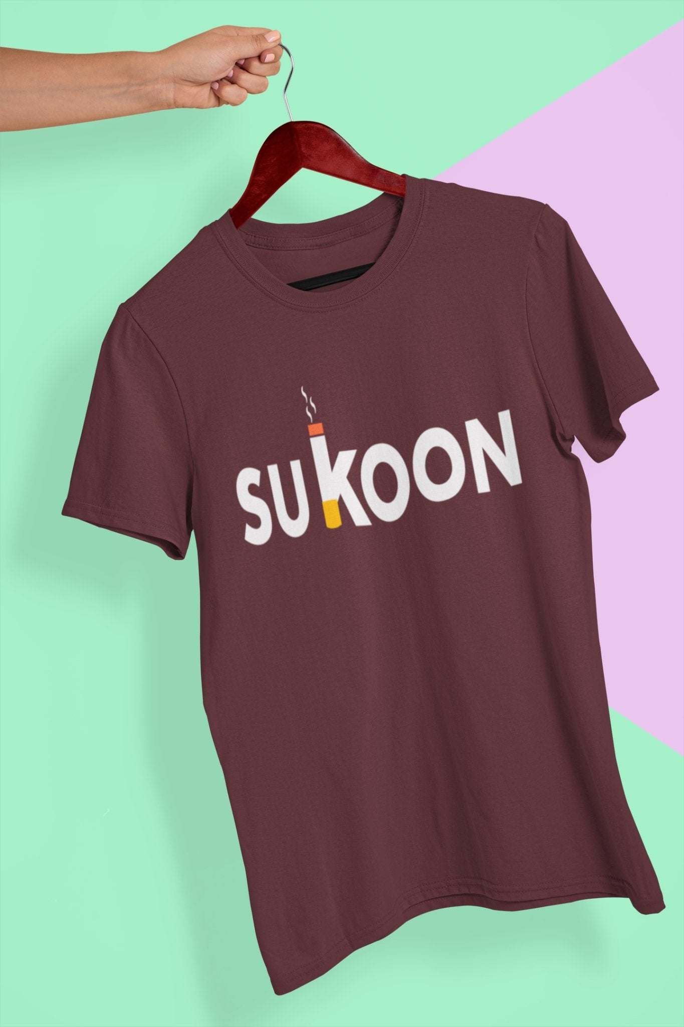 Sukoon Pub And Beer Women Half Sleeves T-shirt- FunkyTeesClub - Funky Tees Club