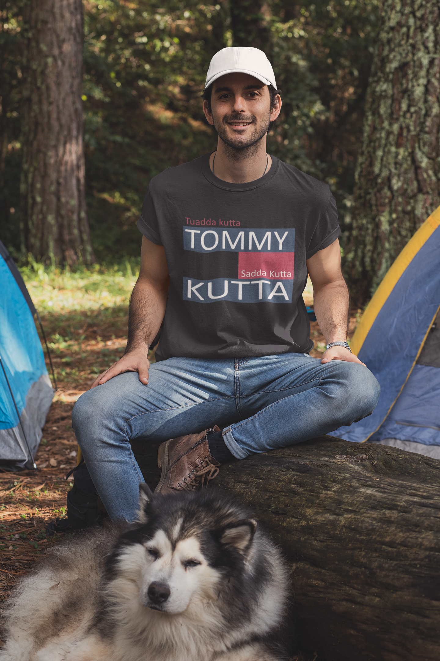 Tommy Kutta Desi Mens Half Sleeves T-shirt- FunkyTeesClub