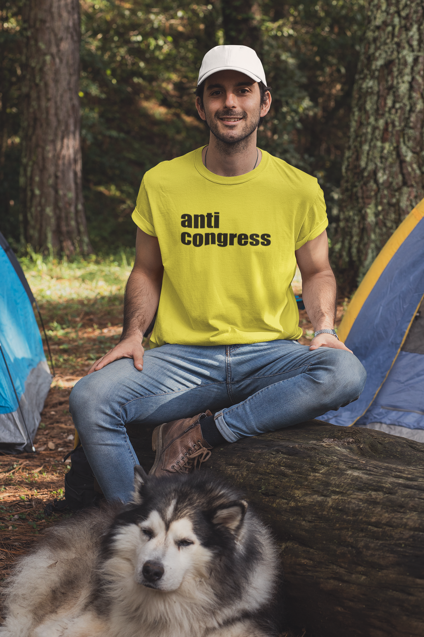Anti Congress Anti Government Mens Half Sleeves T-shirt- FunkyTeesClub