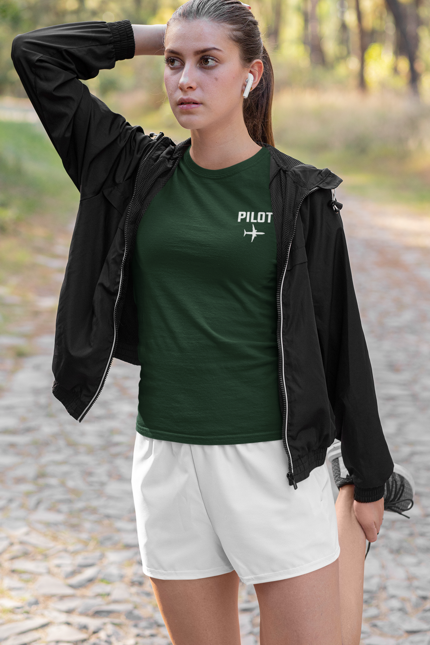 Pilot Pocket Design Pilot Women Half Sleeves T-shirt- FunkyTeesClub