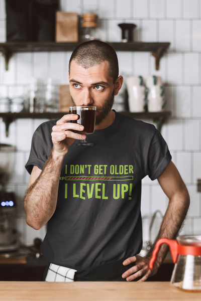 I Level Up Mens Half Sleeves T-shirt- FunkyTeesClub