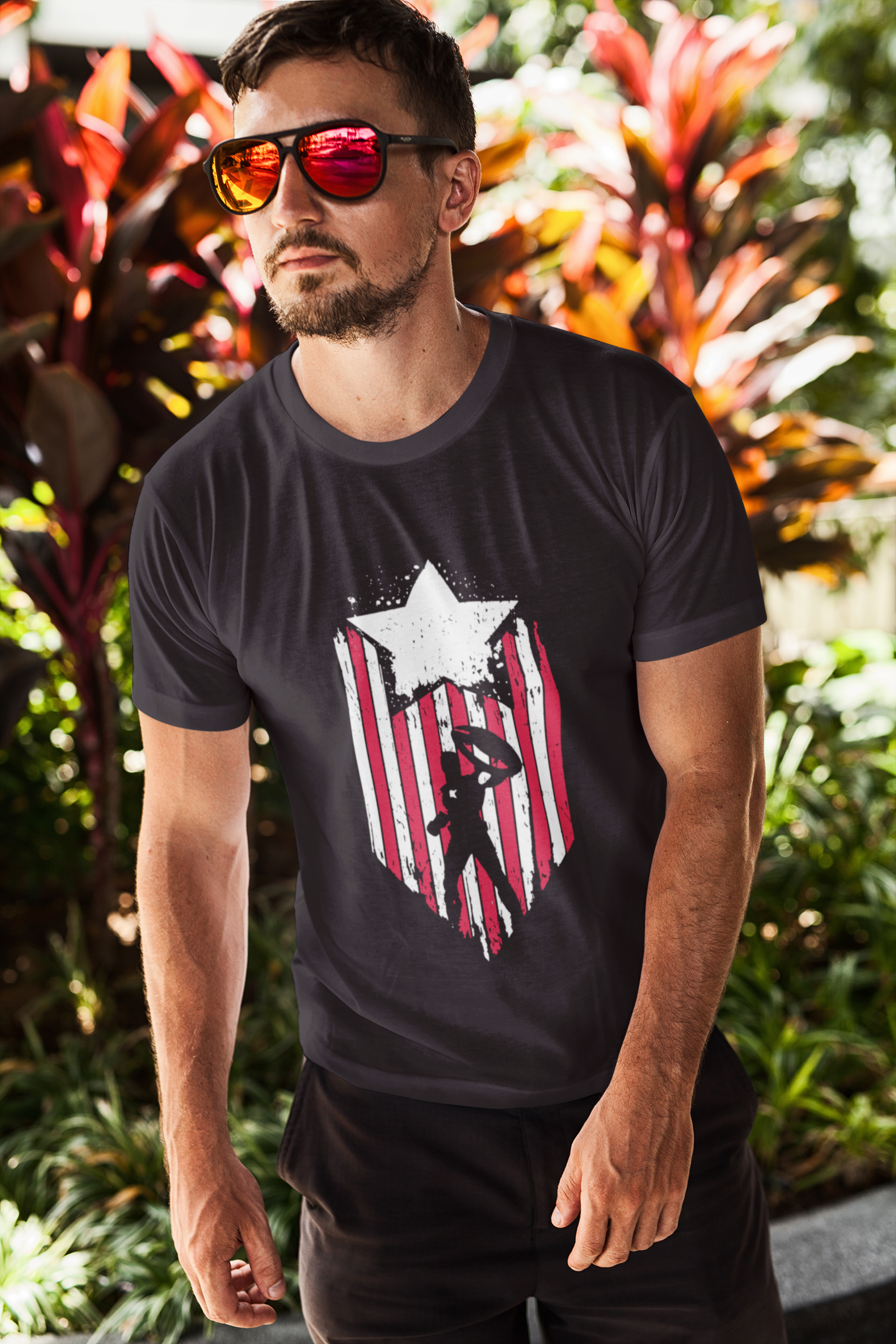 Captain America Web Series Mens Half Sleeves T-shirt- FunkyTeesClub
