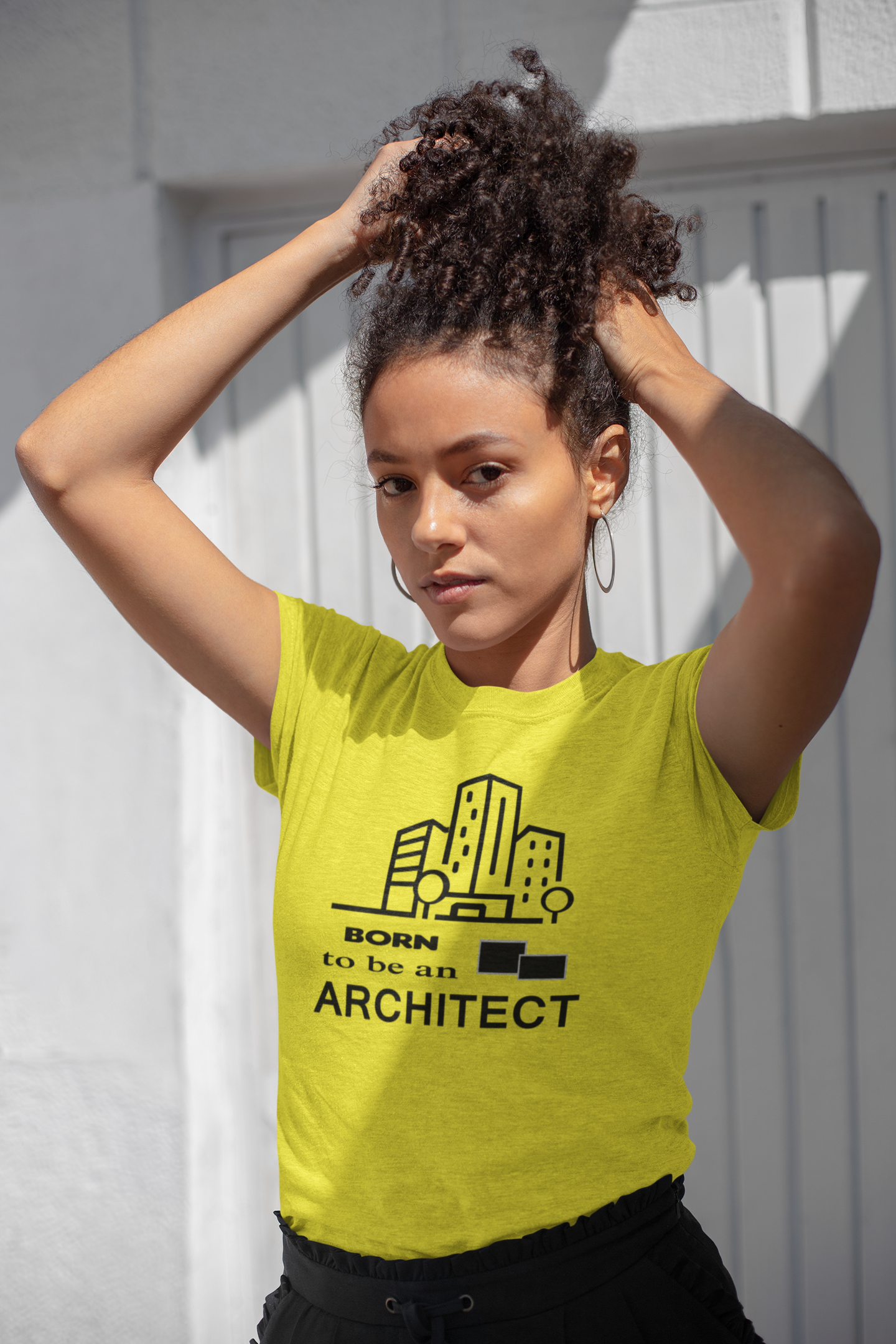 Born To Be An Architect Profession Women Half Sleeves T-shirt- FunkyTeesClub