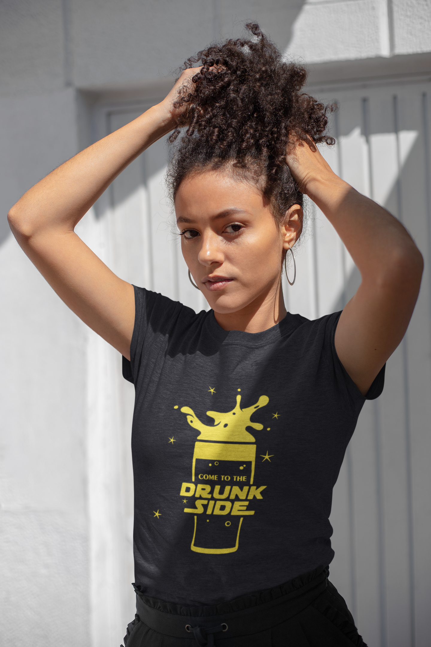 Drunk Women Half Sleeves T-shirt- FunkyTeesClub