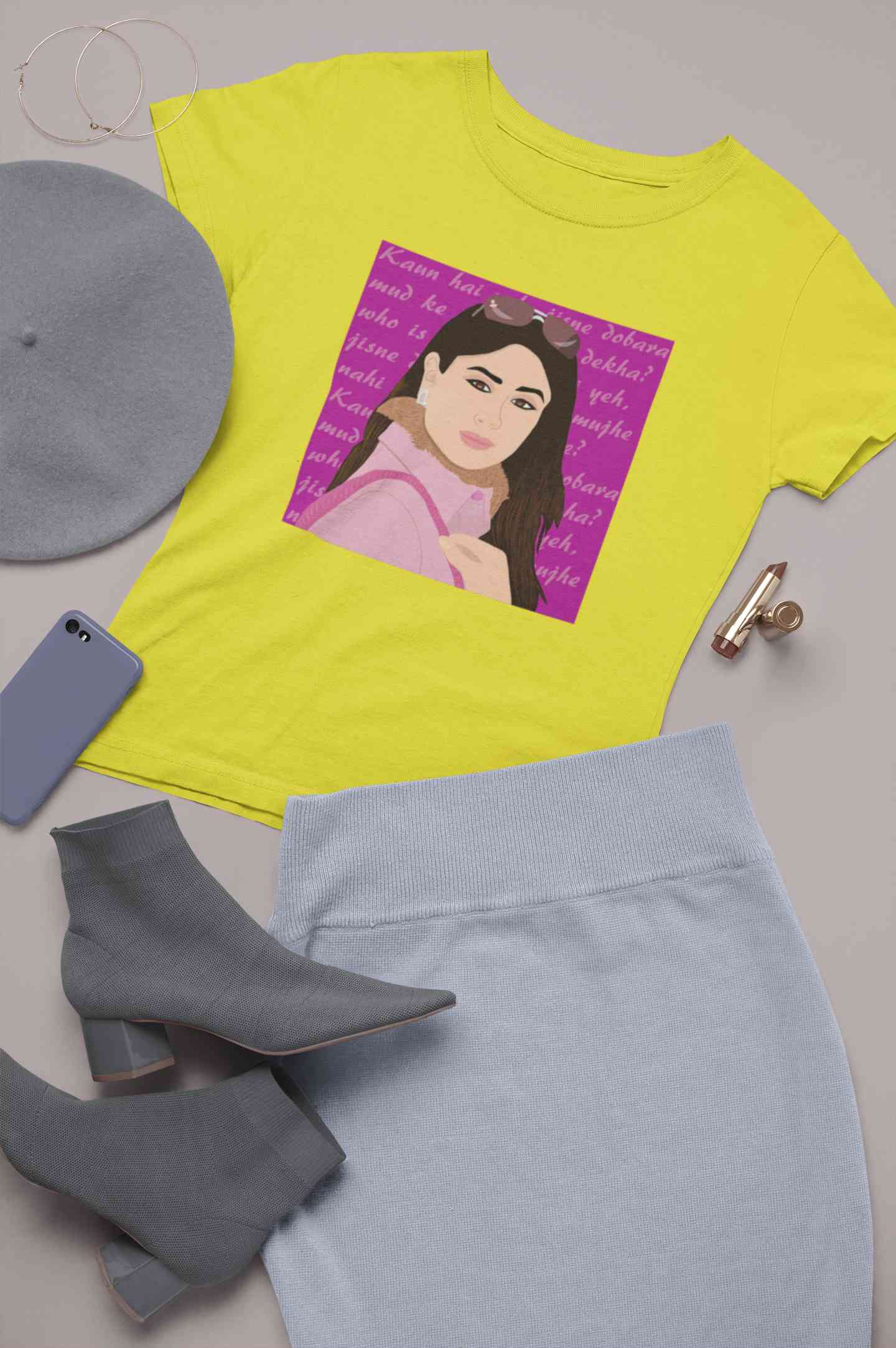 Kabhi Khushi Kabhi Gham Dialogue Women Half Sleeves T-shirt- FunkyTeesClub