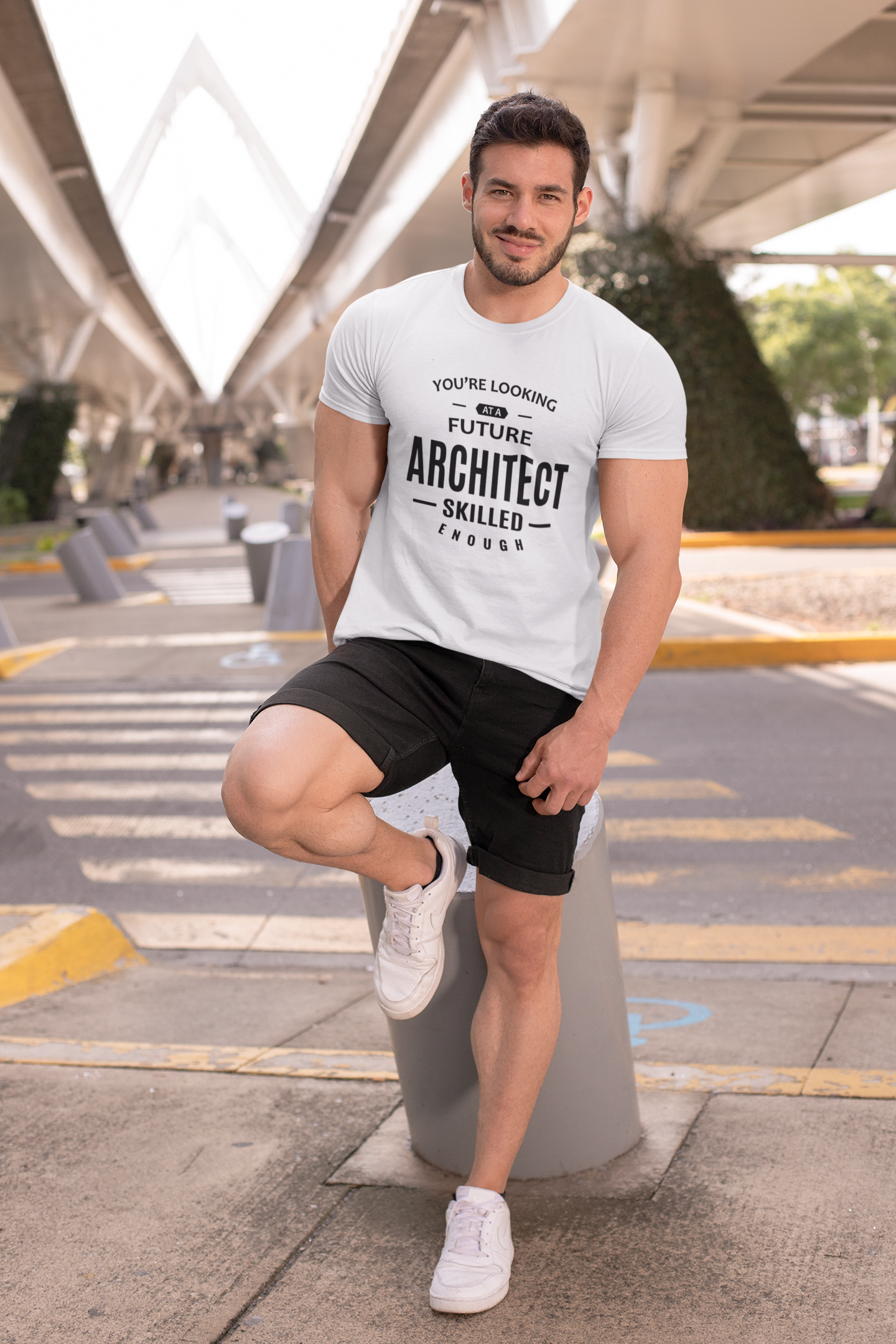 Future Architect Profession Mens Half Sleeves T-shirt- FunkyTeesClub