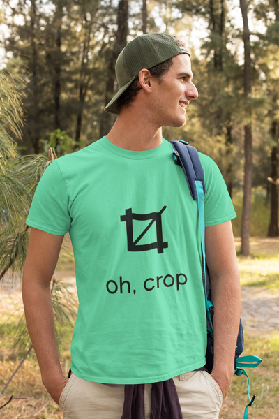 Oh Crop Mens Half Sleeves T-shirt- FunkyTeesClub