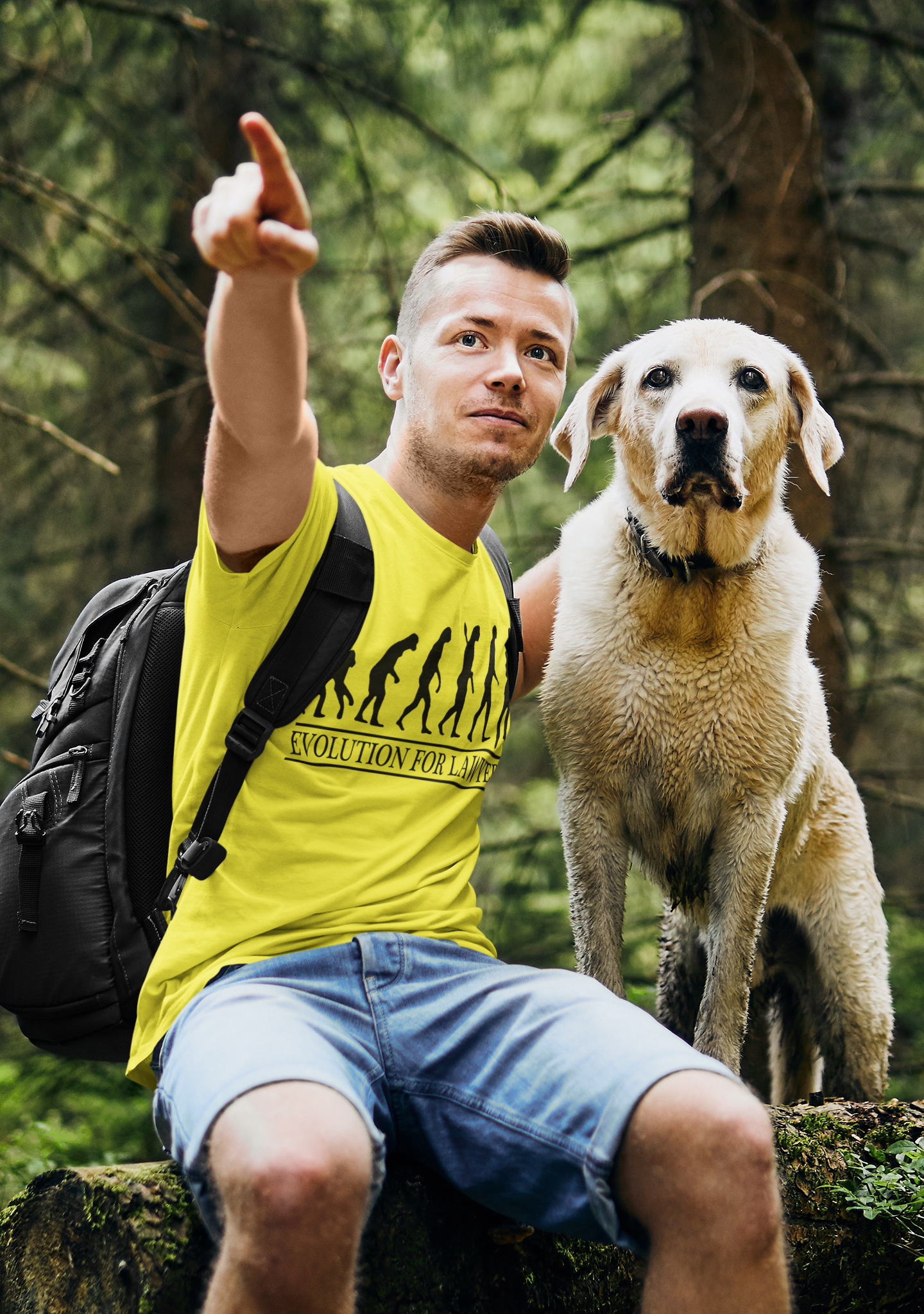 Lawyer Evolution  Mens Half Sleeves T-shirt- FunkyTeesClub