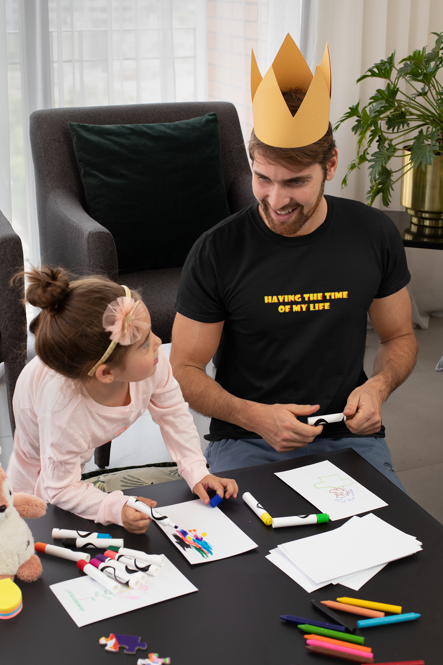 Having the time of my life Minimal Mens Half Sleeves T-shirt- FunkyTeesClub