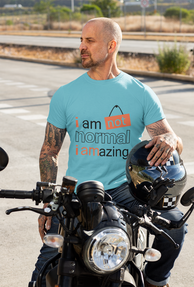 Not Normal Mens Half Sleeves T-shirt- FunkyTeesClub
