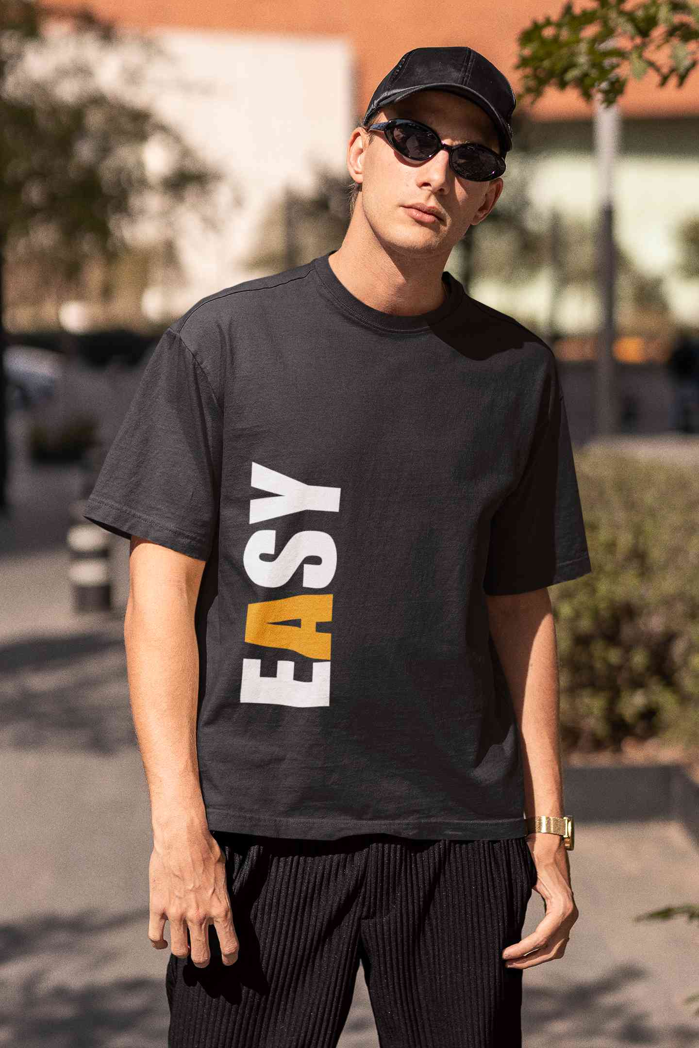 Easy Mens Half Sleeves T-shirt- FunkyTeesClub