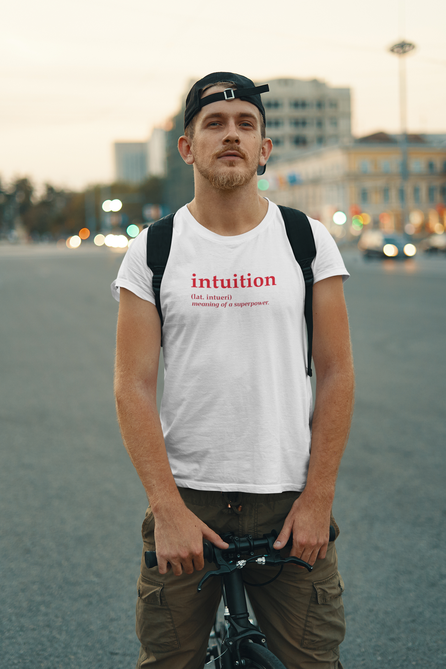 Intuition Quotes Mens Half Sleeves T-shirt- FunkyTeesClub