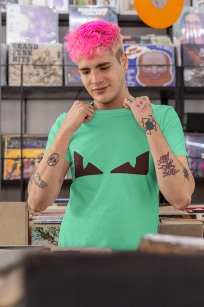 Scary Eye Mens Half Sleeves T-shirt- FunkyTeesClub