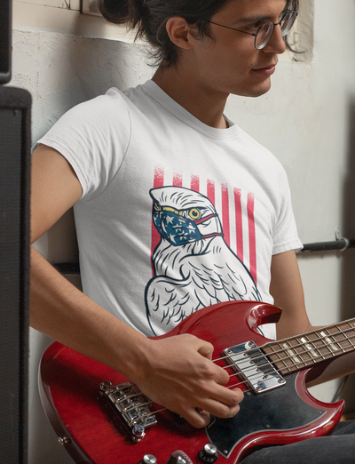 Eagle Mens Half Sleeves T-shirt- FunkyTeesClub
