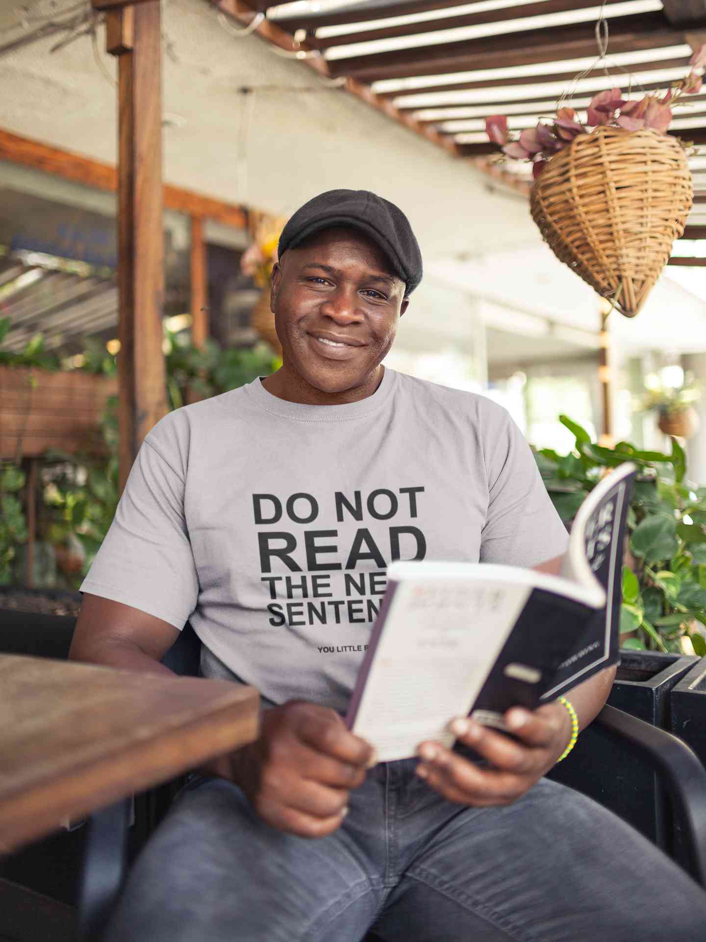 Do Not Read The Next Sentence Typography Mens Half Sleeves T-shirt- FunkyTeesClub