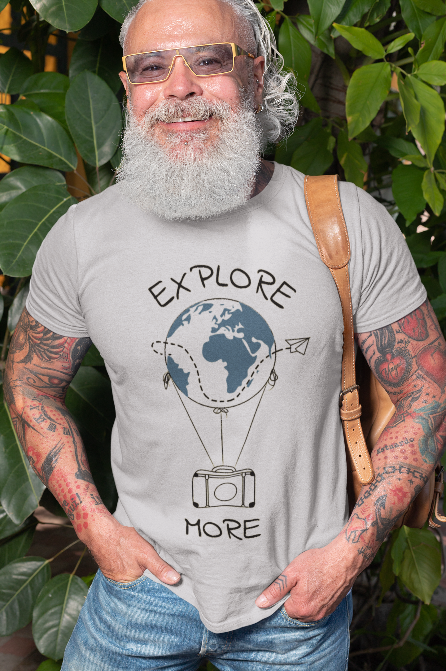 Explore the world more Mens Half Sleeves T-shirt- FunkyTeesClub