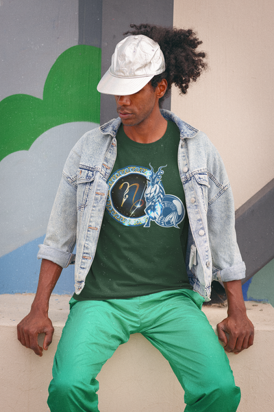 Capricon Zodiac Sign Mens Half Sleeves T-shirt- FunkyTeesClub