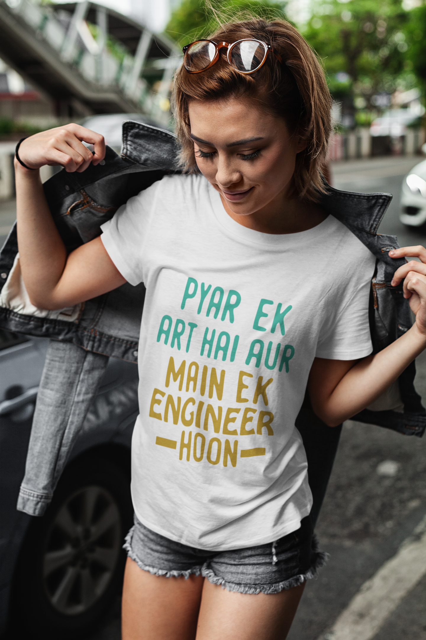 Pyaar Ek Art Hai Aur Main Ek Engineer Ho Women Half Sleeves T-shirt- FunkyTeesClub