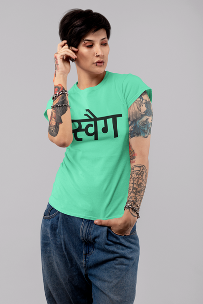 Swag Women Half Sleeves T-shirt- FunkyTeesClub
