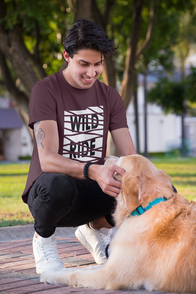 Wild Life Mens Half Sleeves T-shirt- FunkyTeesClub