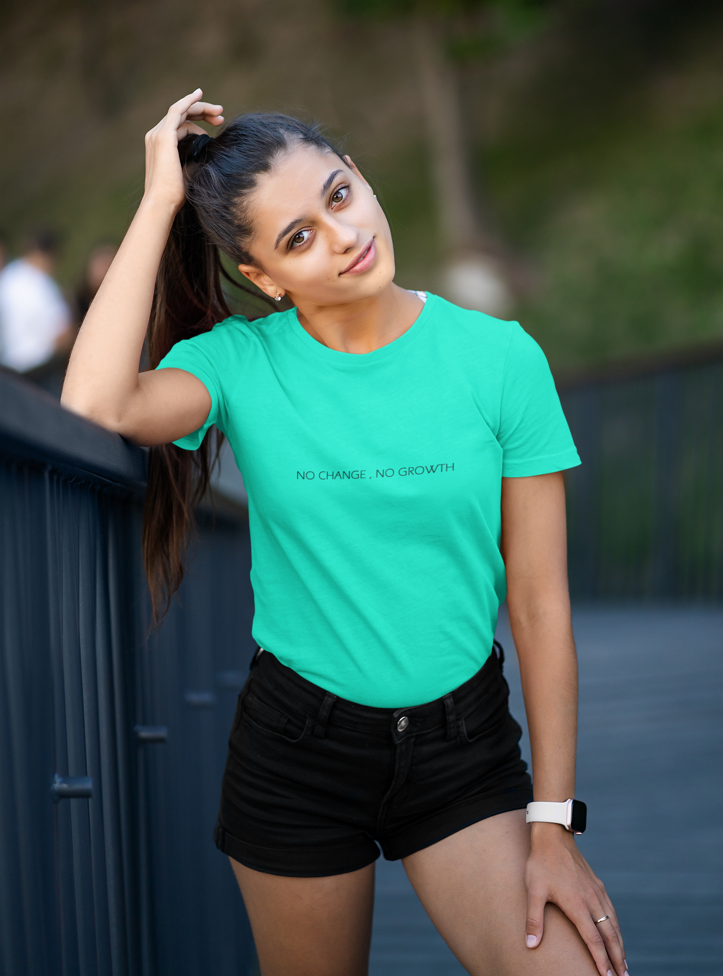 No Changes No Growth Minimal Women Half Sleeves T-shirt- FunkyTeesClub