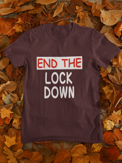 Anti Lockdown End The Lockdown Anti Government Women Half Sleeves T-shirt- FunkyTeesClub
