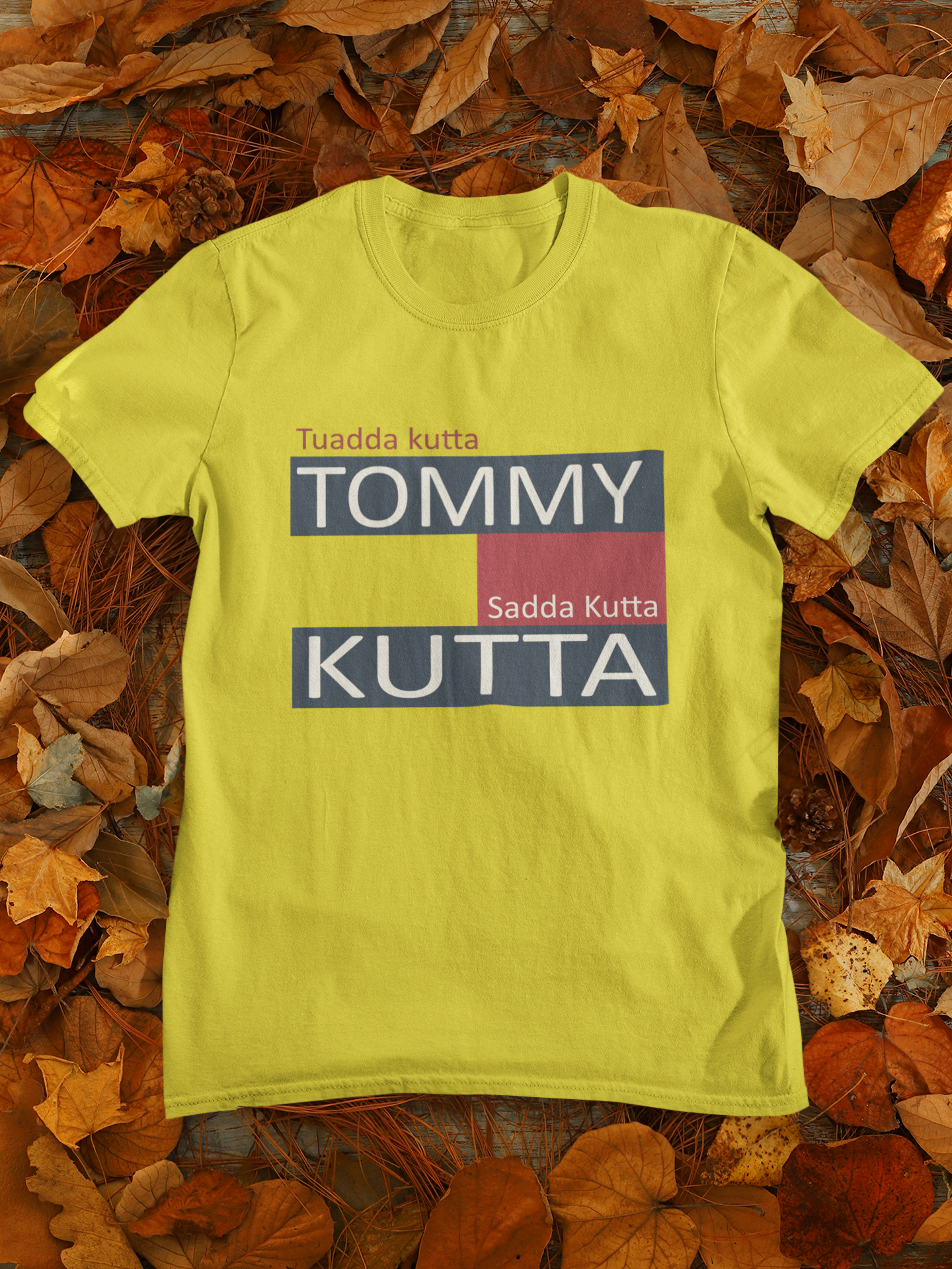 Tommy Kutta Desi Mens Half Sleeves T-shirt- FunkyTeesClub