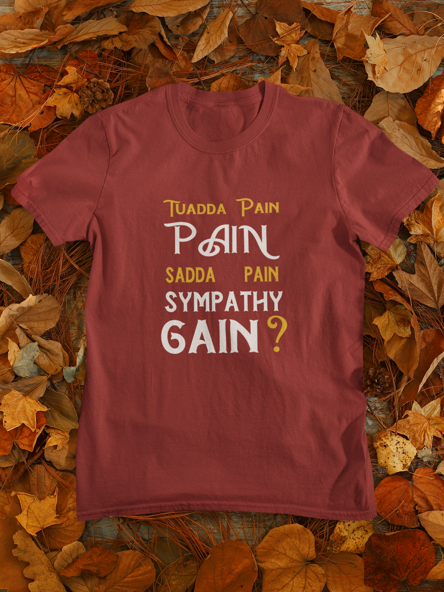 Pain Gain Desi Mens Half Sleeves T-shirt- FunkyTeesClub