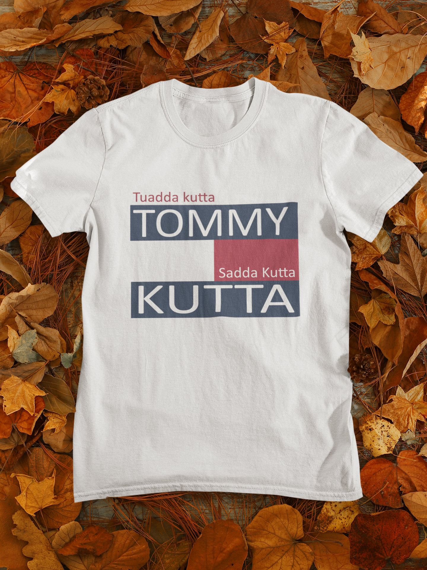Tommy Kutta Desi Mens Half Sleeves T-shirt- FunkyTeesClub