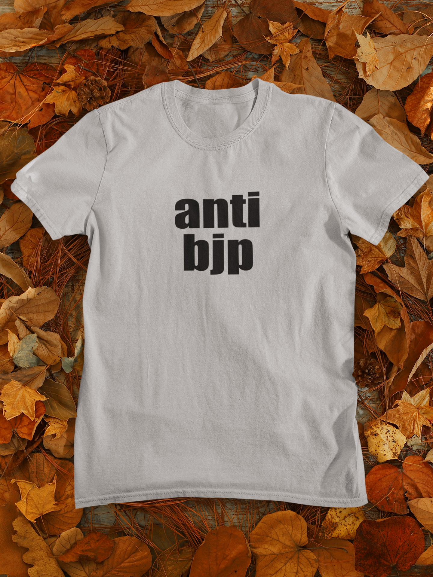 Anti Bjp Anti Government Mens Half Sleeves T-shirt- FunkyTeesClub