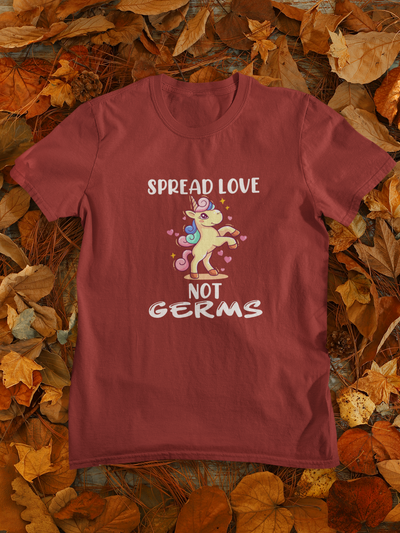 Spread Love Not Germs Women Half Sleeves T-shirt- FunkyTeesClub