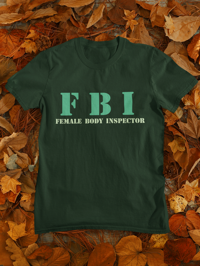 Fbi Typography Mens Half Sleeves T-shirt- FunkyTeesClub