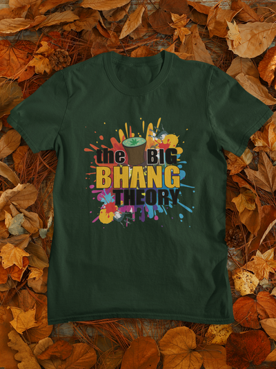 The Big Bhang Theory Holi Mens Half Sleeves T-shirt- FunkyTeesClub