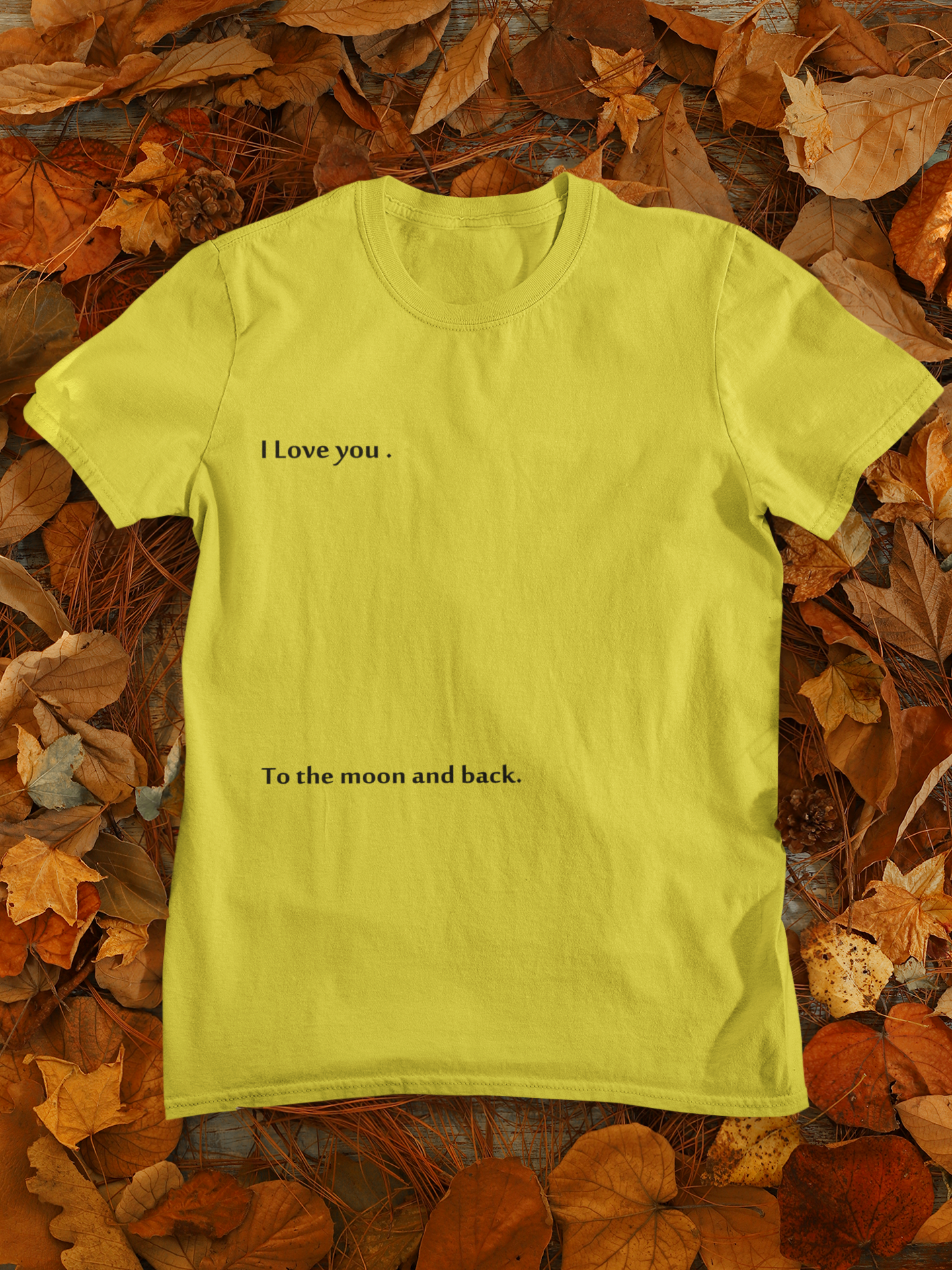 I Love You To The Moon And Back Mens Half Sleeves T-shirt- FunkyTeesClub