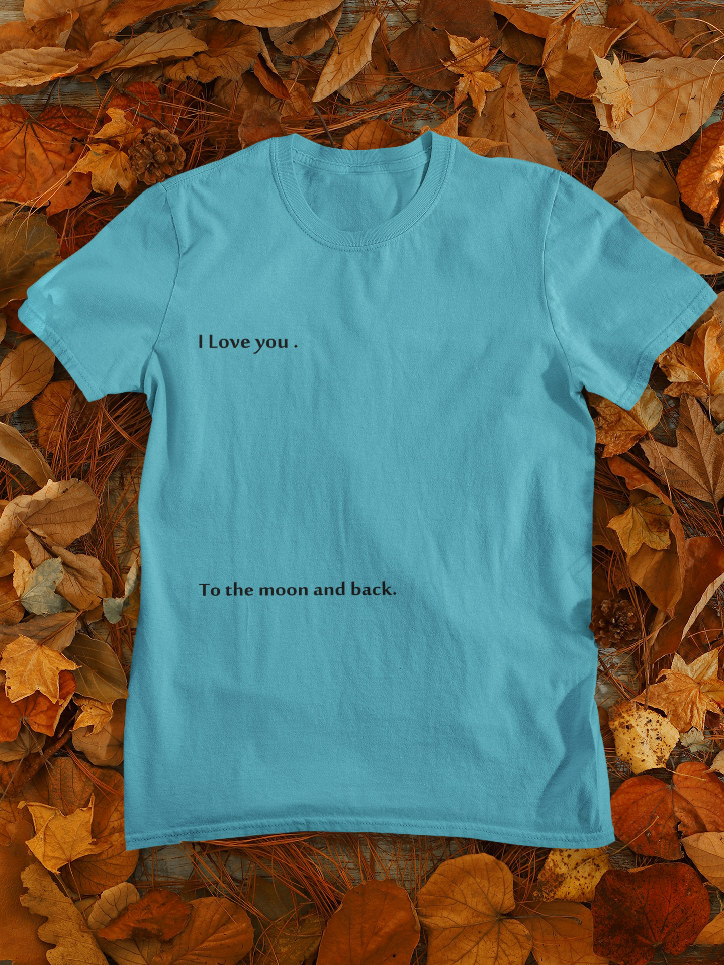 I Love You To The Moon And Back Mens Half Sleeves T-shirt- FunkyTeesClub