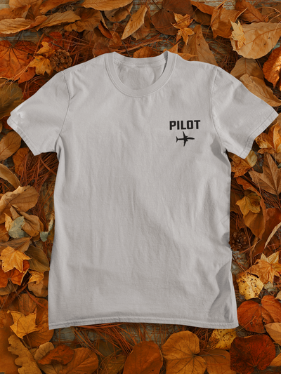 Pilot Pocket Design Pilot Women Half Sleeves T-shirt- FunkyTeesClub
