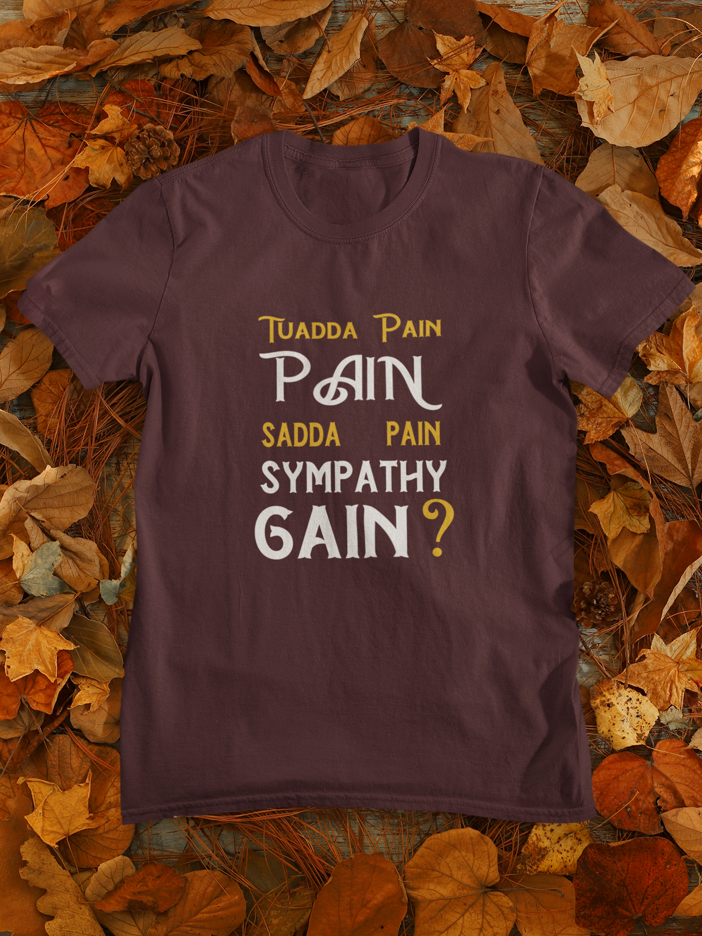 Pain Gain Desi Mens Half Sleeves T-shirt- FunkyTeesClub