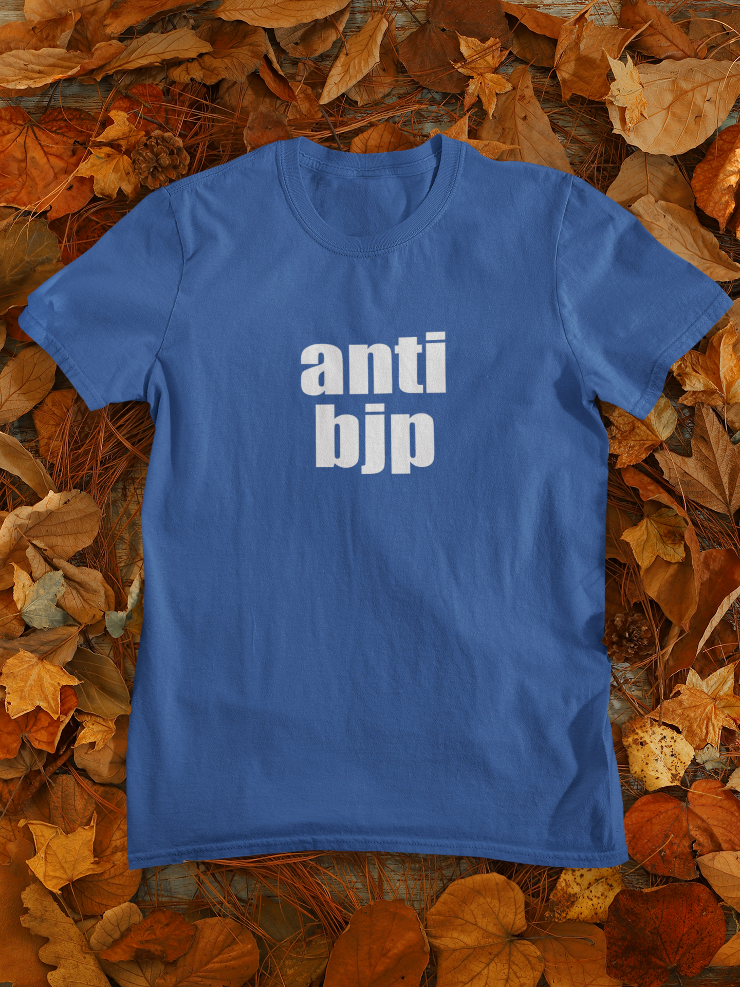 Anti Bjp Anti Government Mens Half Sleeves T-shirt- FunkyTeesClub