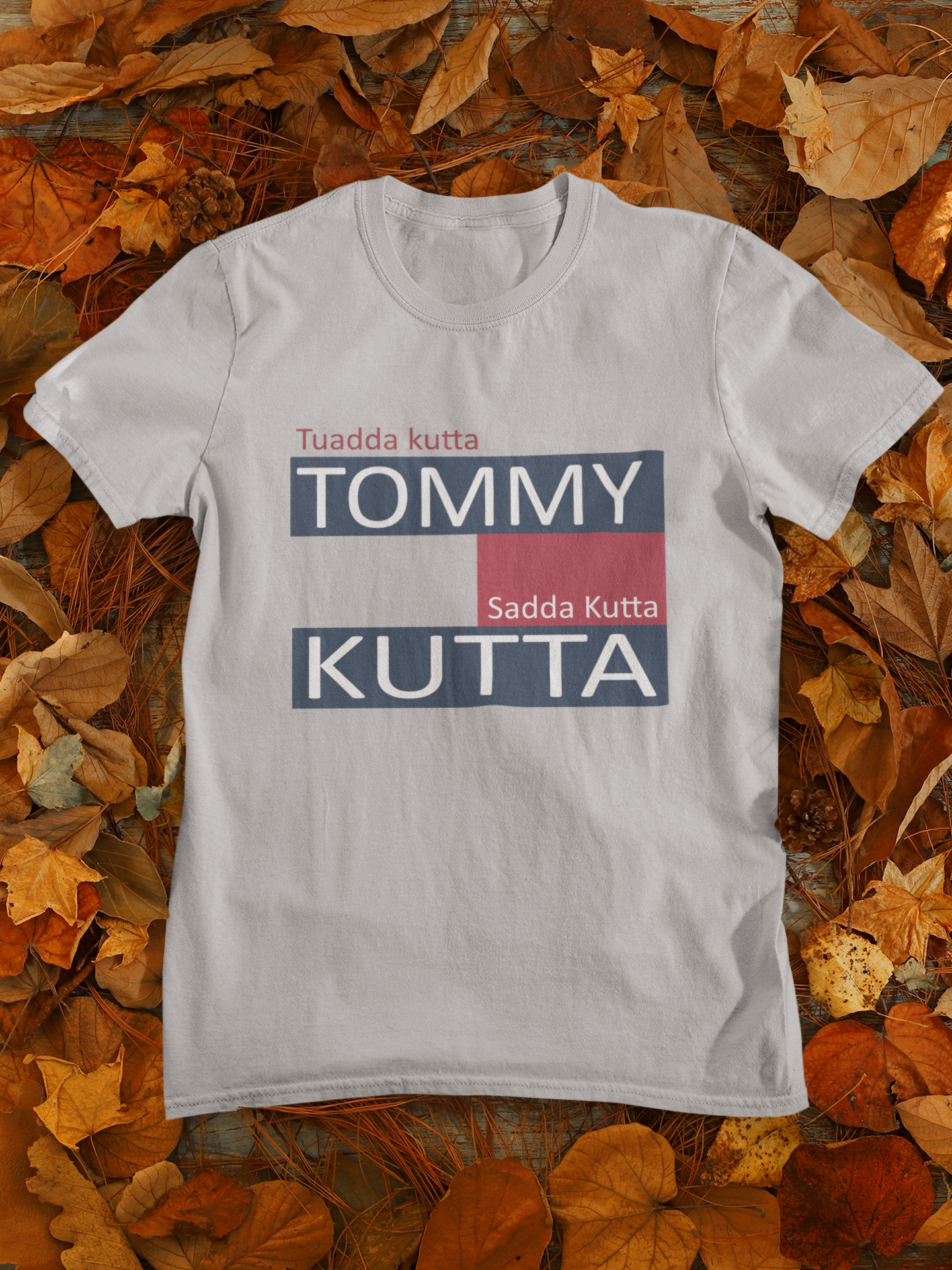 Tommy Kutta Desi Mens Half Sleeves T-shirt- FunkyTeesClub