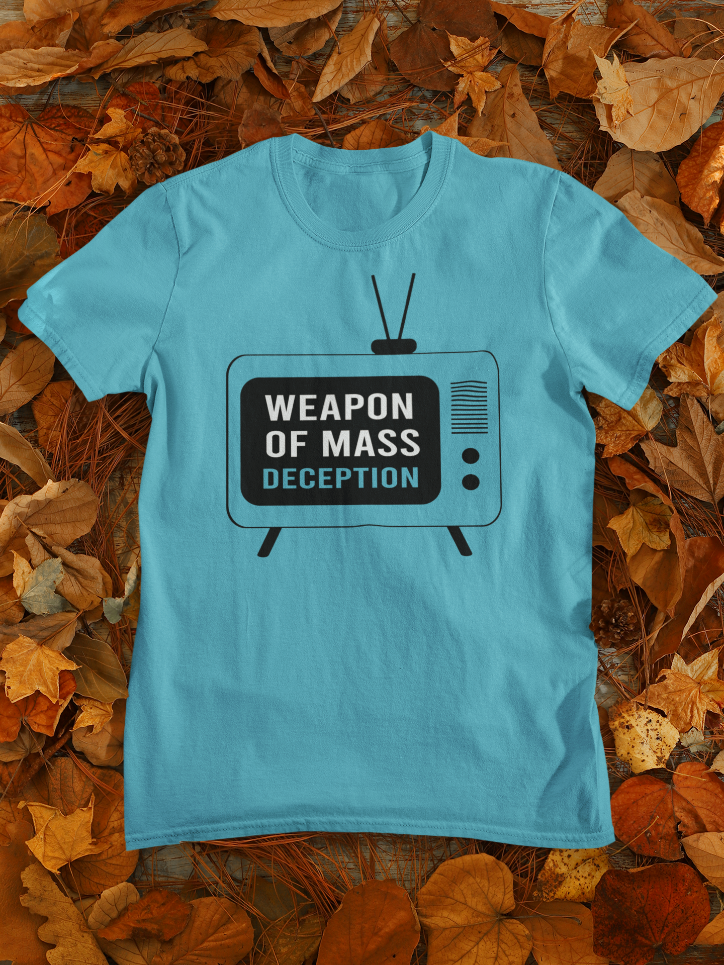 Weapon Of Mass Deception Anti Government Women Half Sleeves T-shirt- FunkyTeesClub