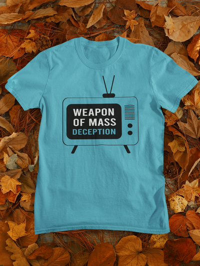 Weapon Of Mass Deception Anti Government Women Half Sleeves T-shirt- FunkyTeesClub